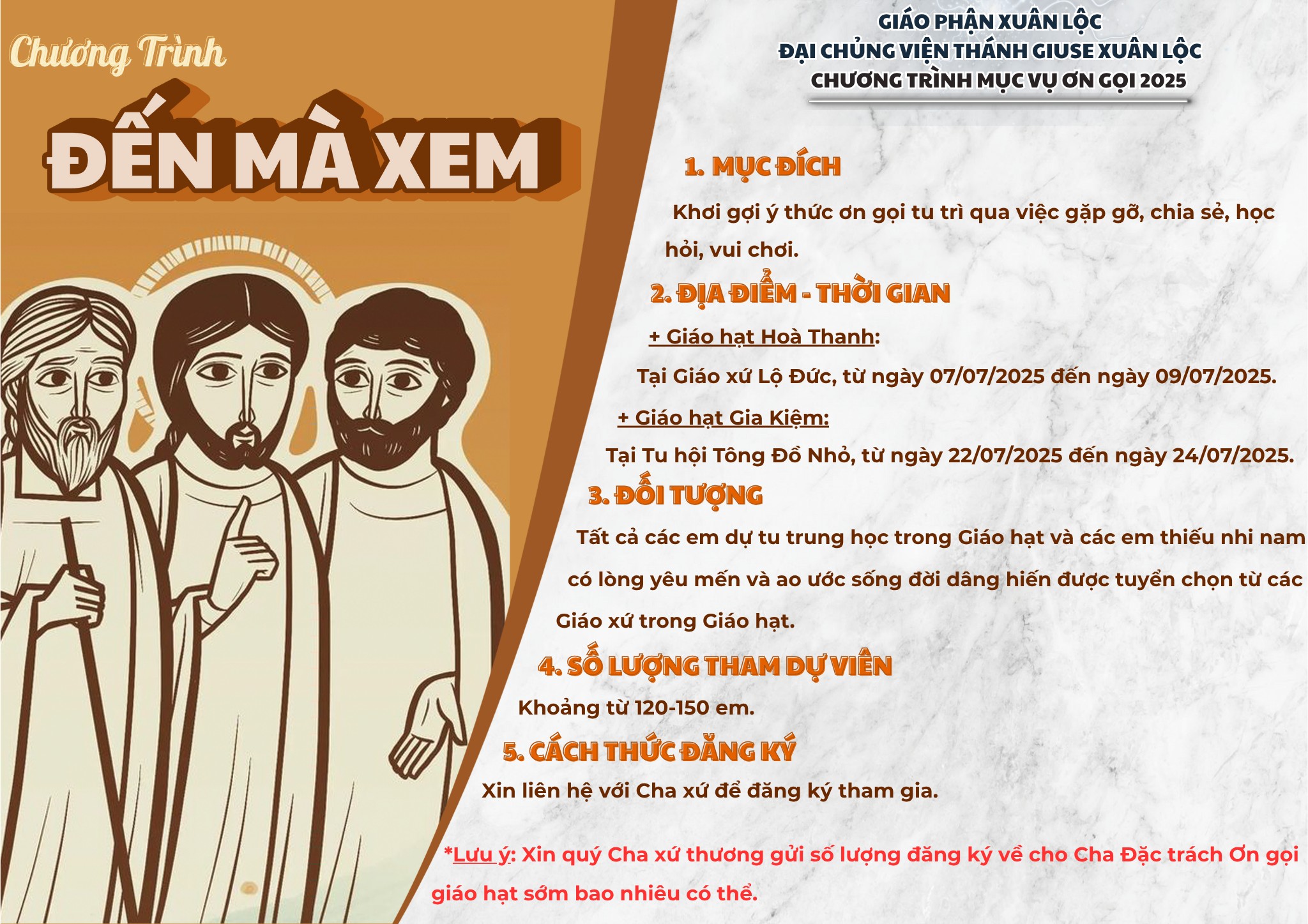 GIỚI THIỆU CHƯƠNG TRÌNH MỤC VỤ ƠN GỌI HÈ 2025 – ĐẾN MÀ XEM